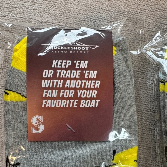 Gray and Yellow Hydro Challenge Socks - Picture 6 of 6